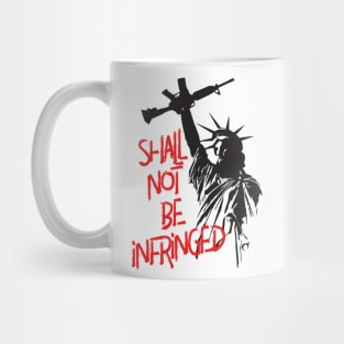 Pro Second Amendment 2A Lady Liberty With Raised Firearm Mug